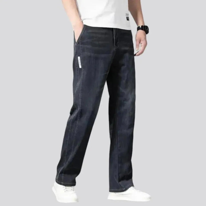 High-waist lyocell jeans for men