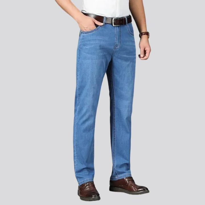 Whiskered men's thin jeans