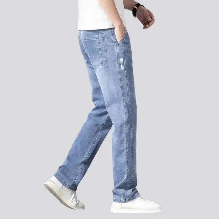 High-waist lyocell jeans for men