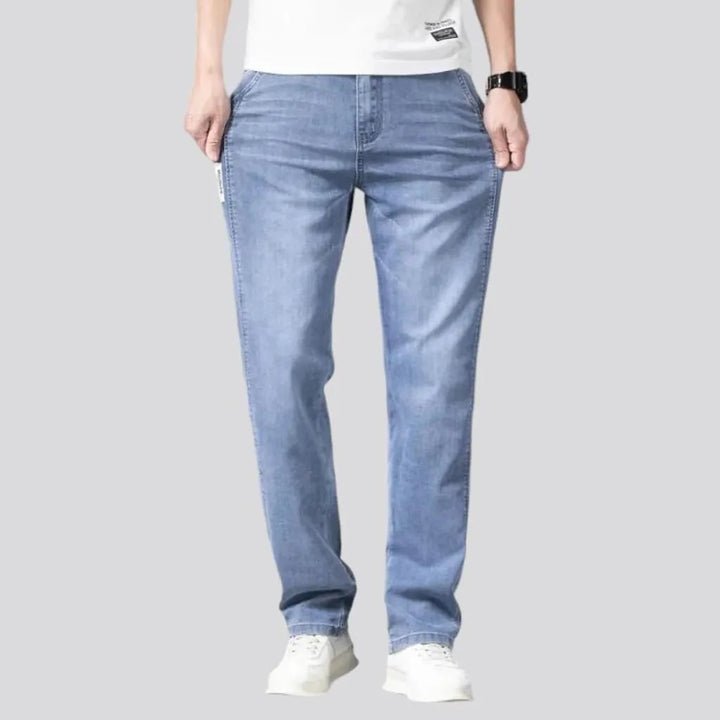 High-waist lyocell jeans for men