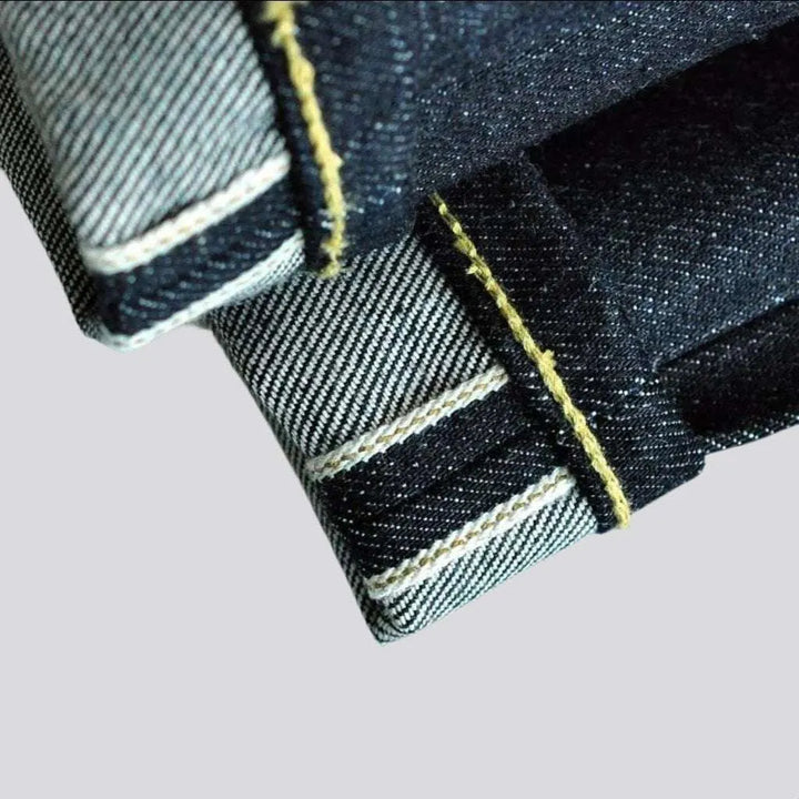 Straight 18oz men's self-edge jeans