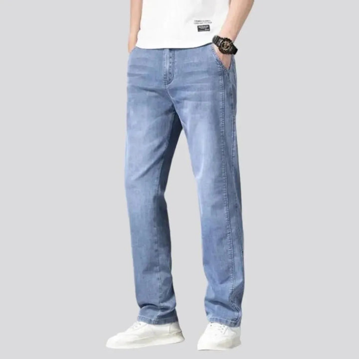 High-waist lyocell jeans for men