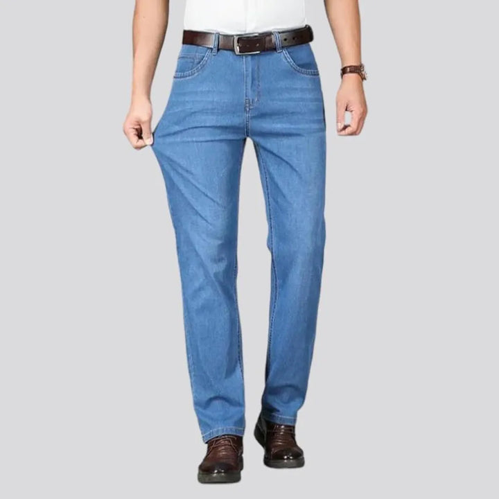 Whiskered men's thin jeans
