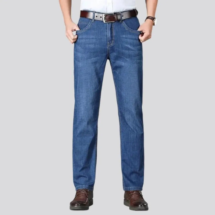 straight, sanded, whiskered, thin, stonewashed, high-waist, 5-pockets, zipper-button, men's jeans | Jeans4you.shop